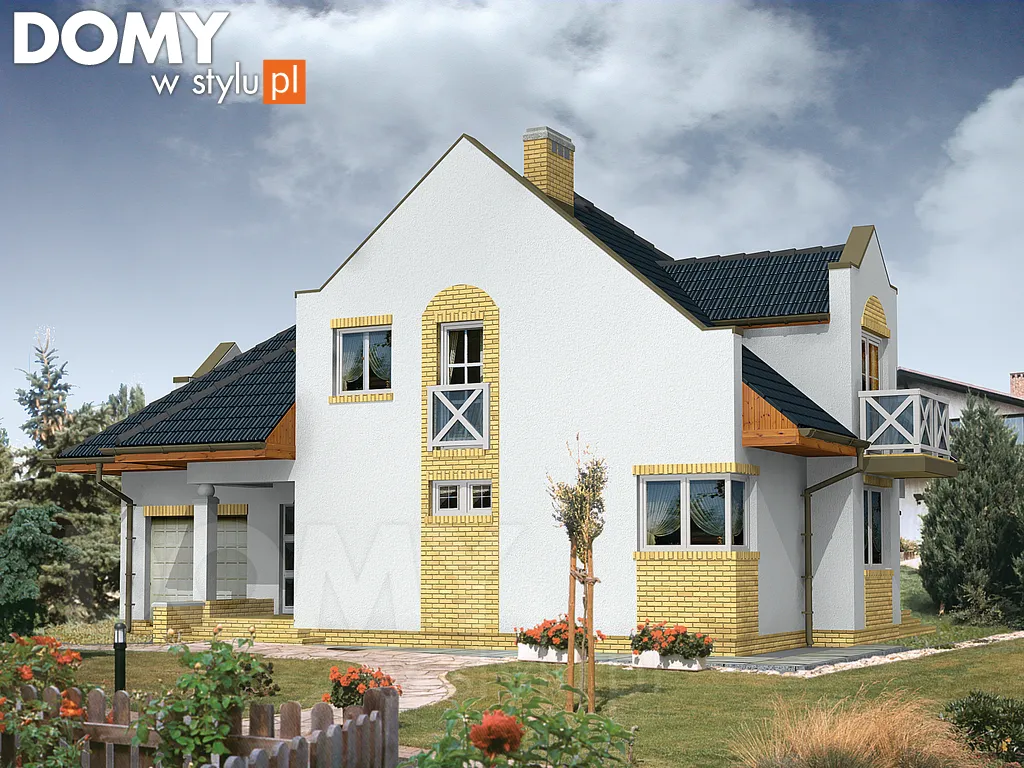Nowoczesny projekt domu Natolin - wizualizacja frontowa