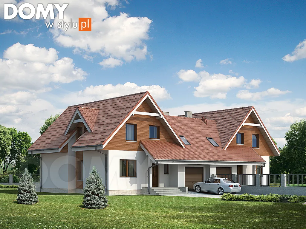 Projekt domu Piryt - wizualizacja frontowa