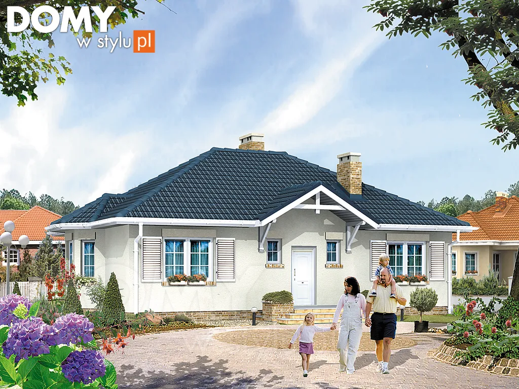 Projekt domu Poemat - wizualizacja frontowa