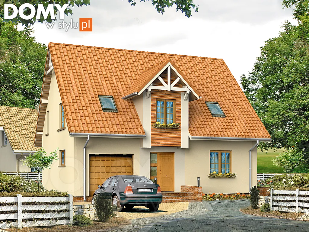 Projekt domu Poezja - wizualizacja frontowa