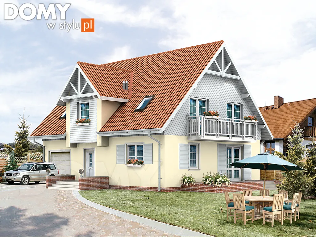 Projekt domu Poezja 2 - wizualizacja frontowa