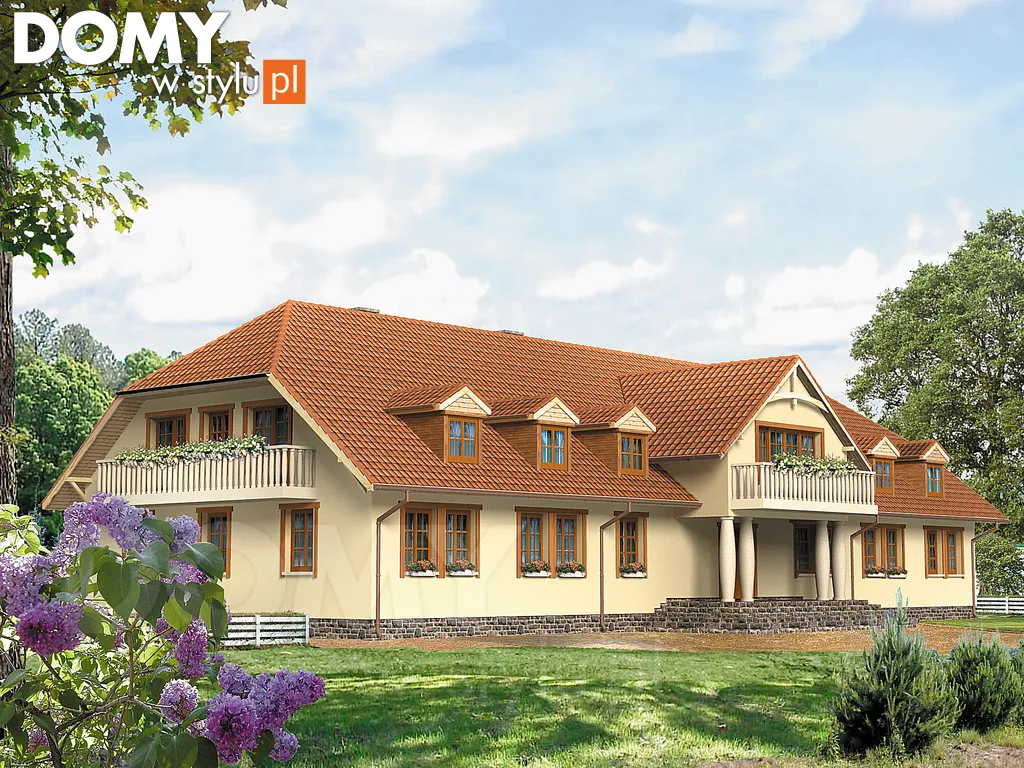 Projekt domu Polana 3 - wizualizacja frontowa