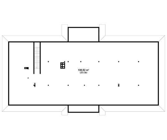 Projekt domu Polana dr-S - rzut poddasza