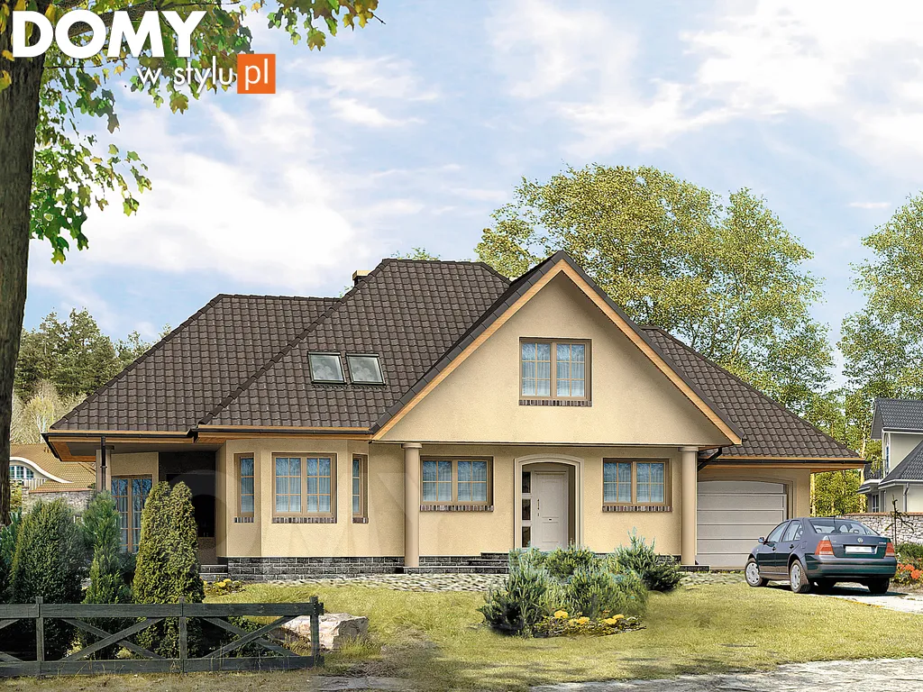 Projekt domu Refren - wizualizacja frontowa