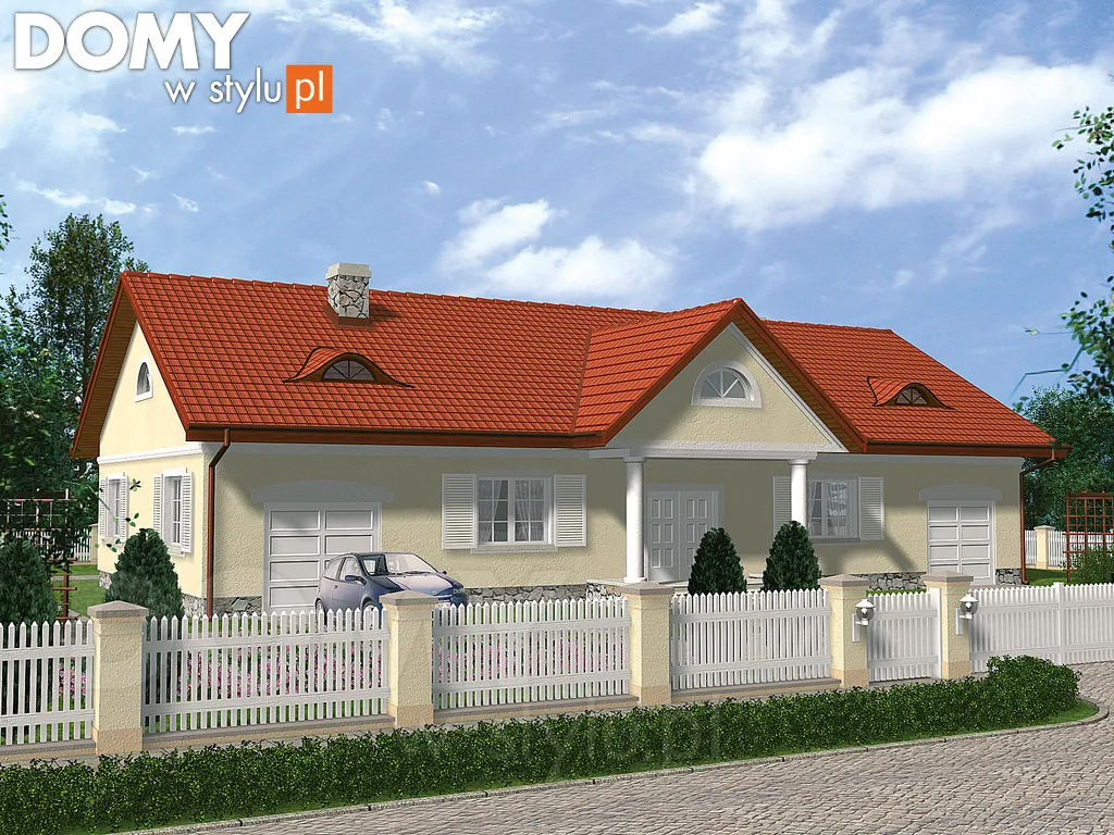 Projekt domu Ruczaj - wizualizacja frontowa