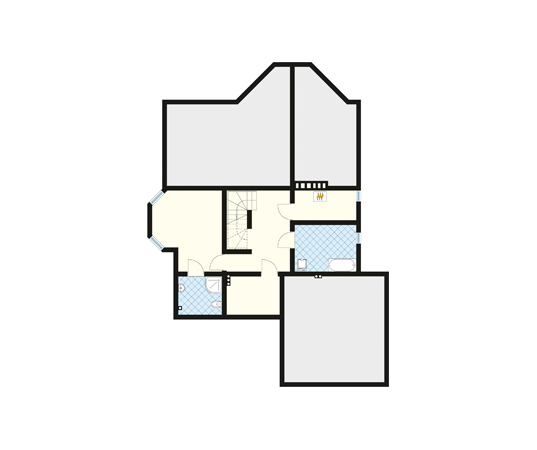 Projekt domu Sasanka dr-ST - rzut piwnicy