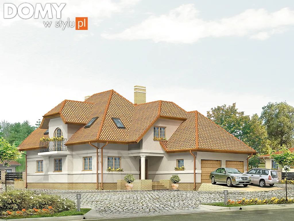 Projekt domu Sonata 3 - wizualizacja frontowa