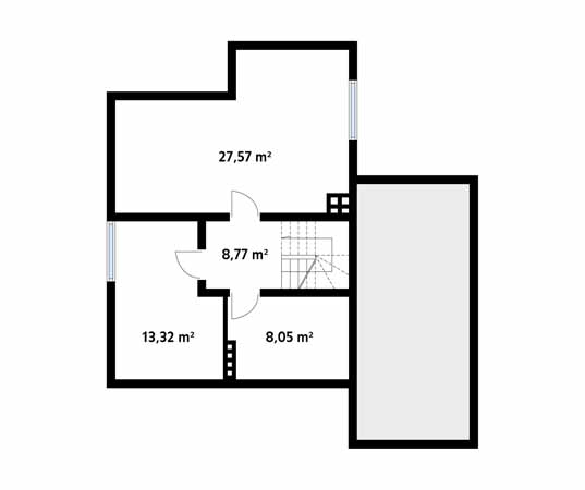 Projekt domu Sopran 5 - rzut piwnicy