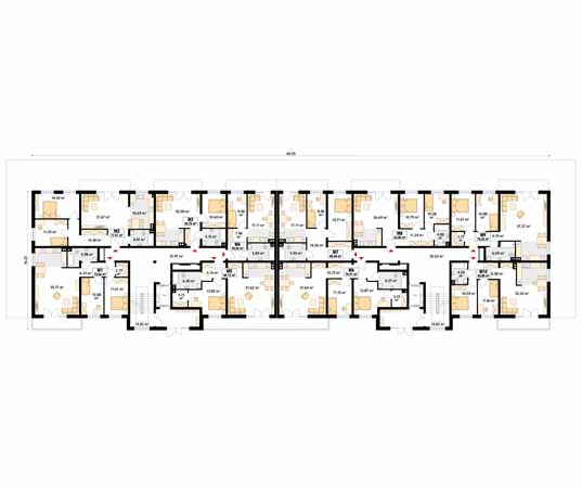 Projekt domu Spokojny - rzut parteru