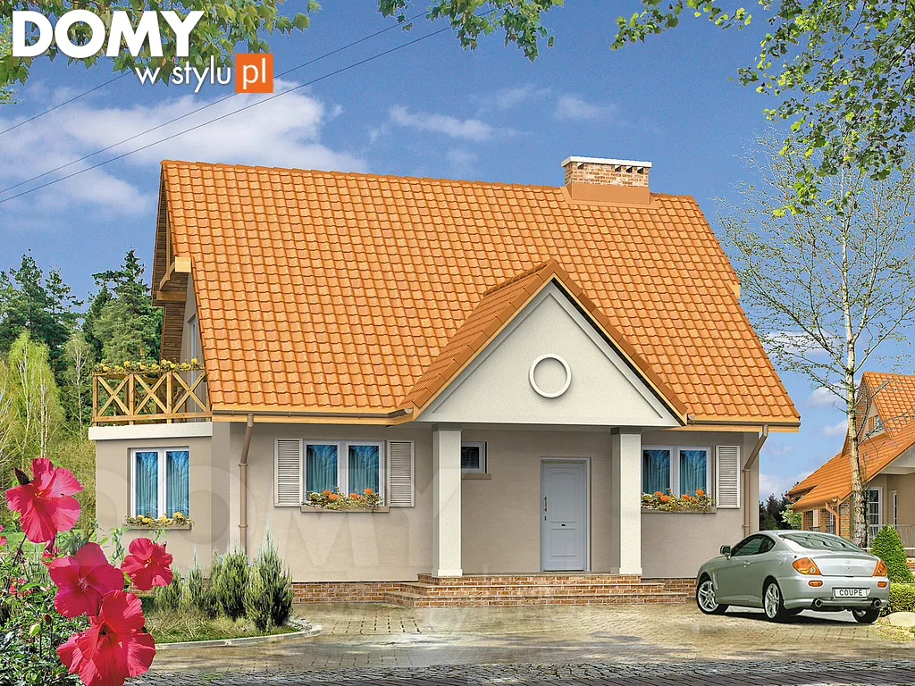 Projekt domu Symfonia 3 - wizualizacja frontowa