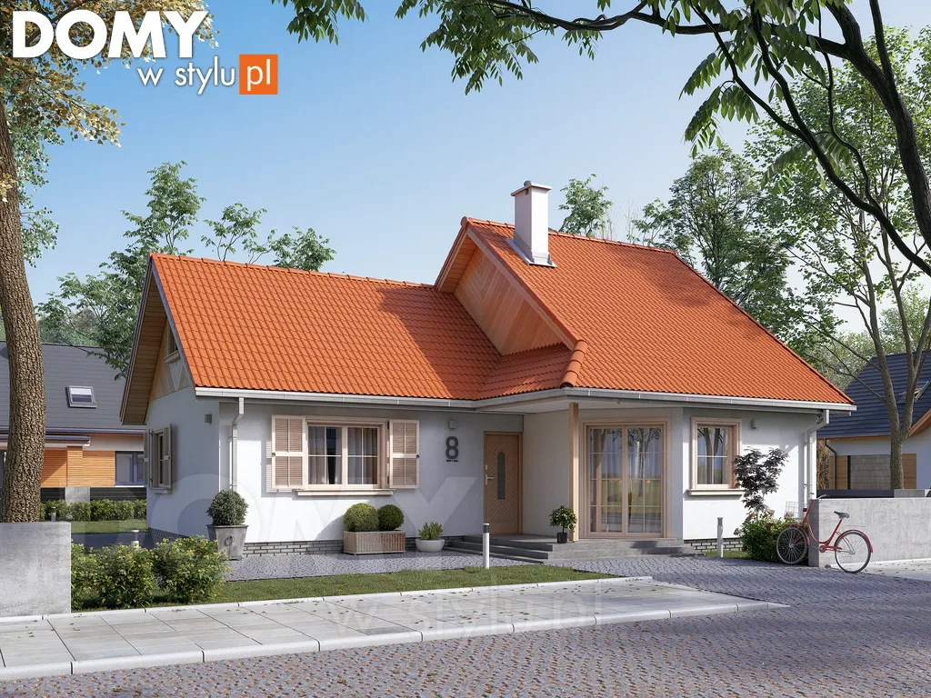 Projekt domu z poddaszem Szyper 11 - wizualizacja frontowa