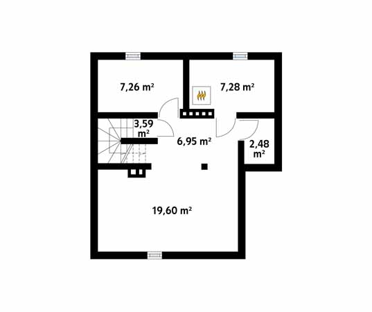Projekt domu Takt 2 - rzut piwnicy