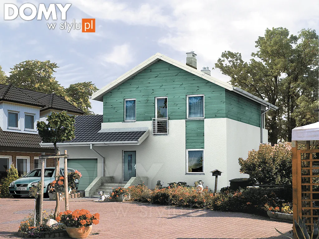 Nowoczesny projekt domu Topaz - wizualizacja frontowa