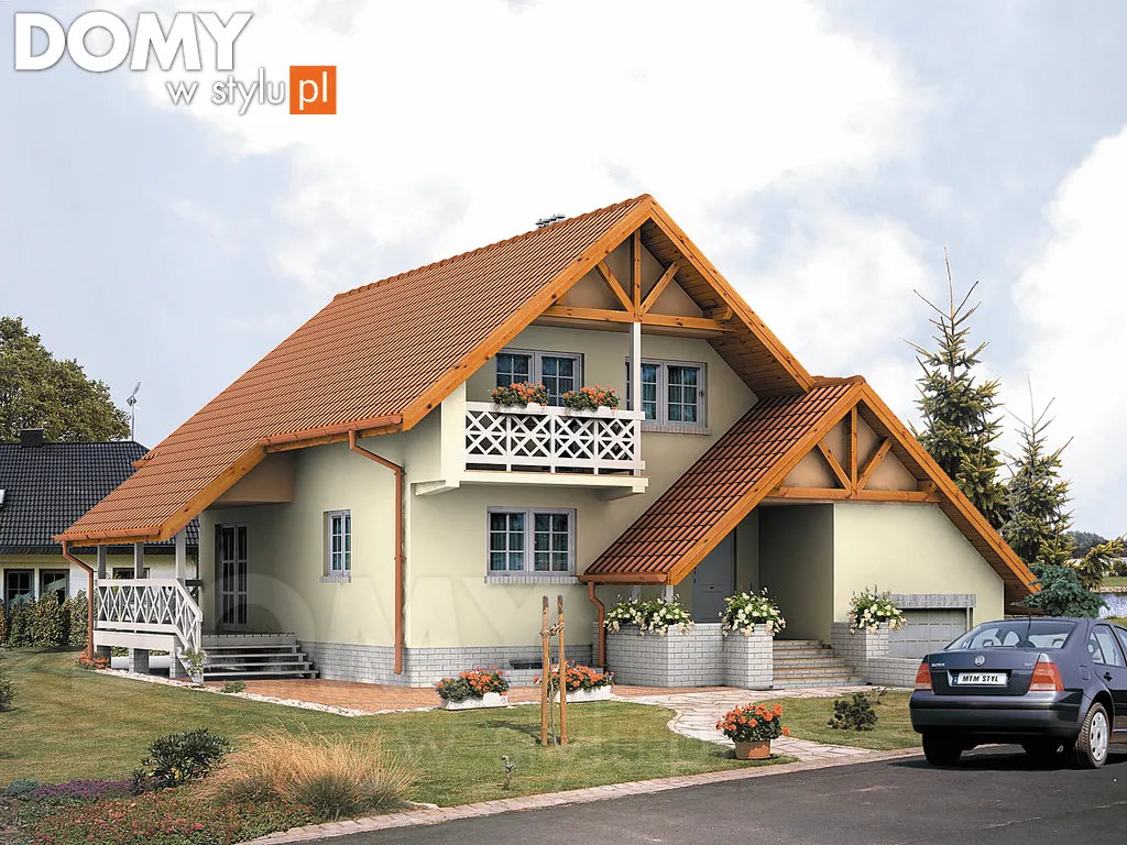 Projekt domu Twist - wizualizacja frontowa