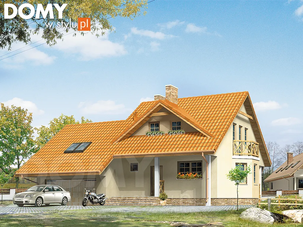 Projekt domu Uwertura 3 - wizualizacja frontowa