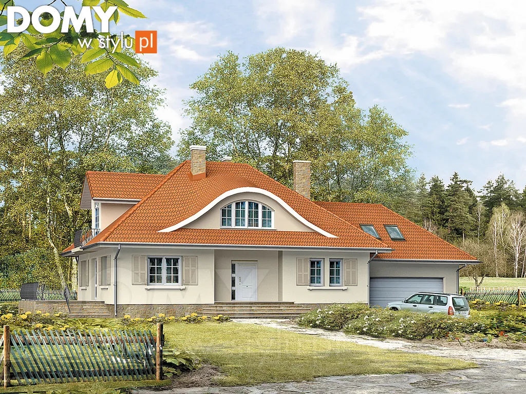 Projekt domu Walc 3 - wizualizacja frontowa