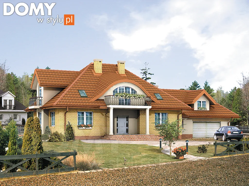 Projekt domu Walc 5 - wizualizacja frontowa