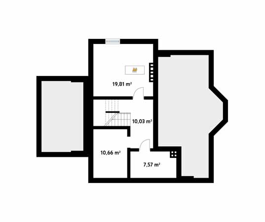 Projekt domu Wilga 4 - rzut piwnicy