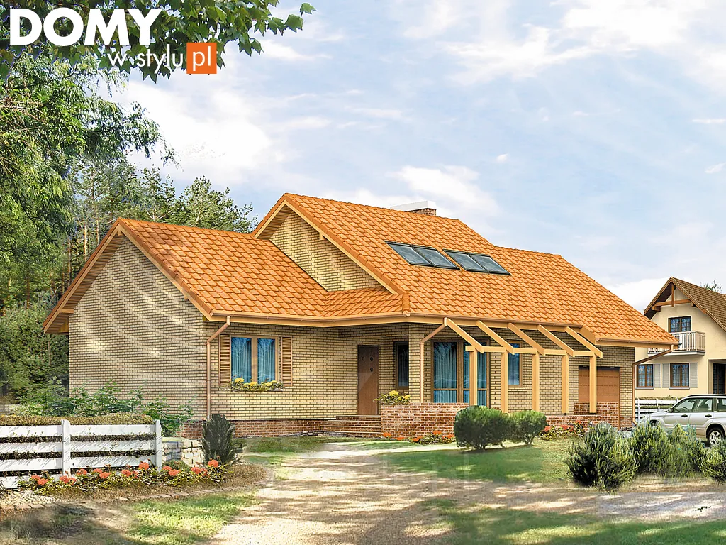 Projekt domu Wist - wizualizacja frontowa