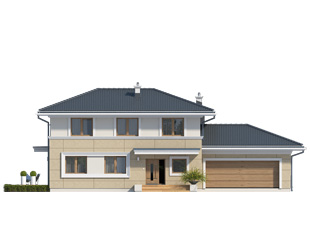 Projekt domu Adam - elewacje