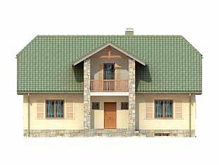 Projekt domu Akcent - elewacje