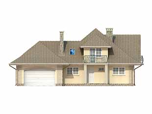 Projekt domu Akord - elewacje