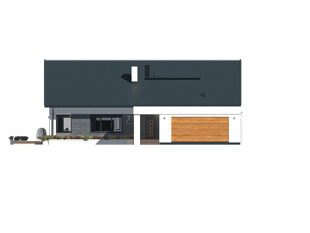 Projekt domu Aksamit 6 - elewacje