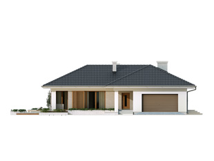 Projekt domu Aksamit - elewacje