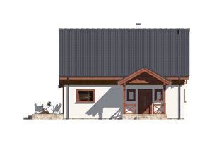 Projekt domu Aksamitka 2 - elewacje