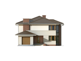 Projekt domu Alabaster - elewacje