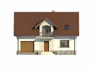 Projekt domu Arnika 2 dr-T - elewacje
