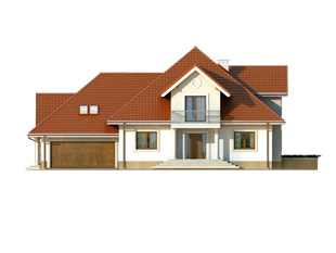 Projekt domu Artemida - elewacje