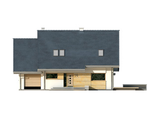 Projekt domu Azuryt - elewacje