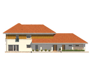 Projekt domu Bagatela - elewacje