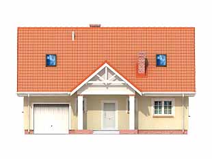 Projekt domu Bemol 2 - elewacje