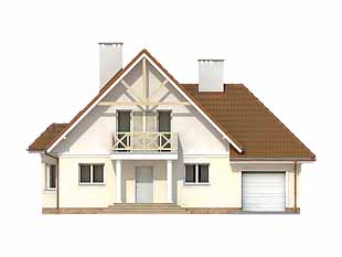 Projekt domu Berberys 2 - elewacje