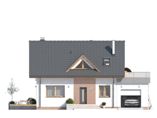 Projekt domu Bez 2 - elewacje