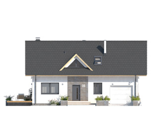 Projekt domu Bez 3 - elewacje