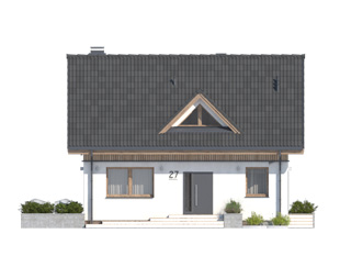 Projekt domu Bez dr-T - elewacje