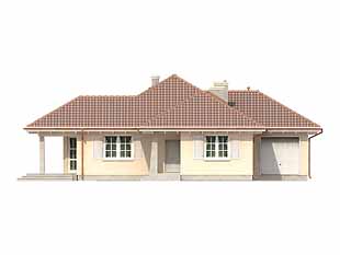 Projekt domu Bezan - elewacje