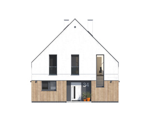 Projekt domu Bogatka - elewacje