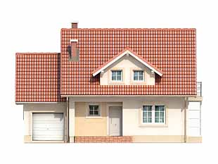 Projekt domu Boguśka - elewacje