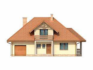 Projekt domu Boston - elewacje