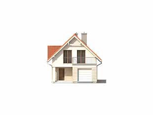 Projekt domu Brzoza - elewacje