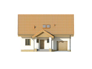 Projekt domu Chaber - elewacje