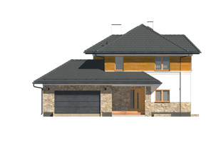 Projekt domu Cyprys 10 - elewacje