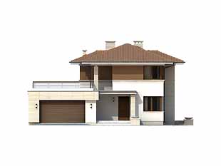 Projekt domu Cyprys 2 - elewacje