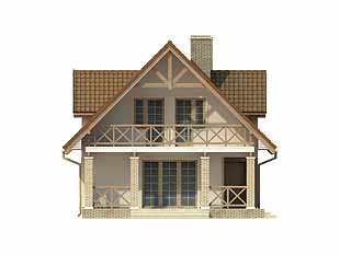 Projekt domu Czajka - elewacje