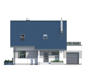 Projekt domu Drozd - elewacje