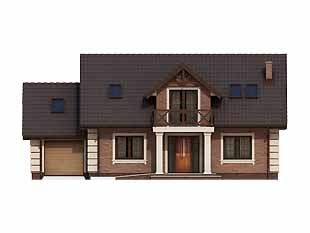 Projekt domu Dudek 4 - elewacje